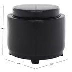 Plateau rond Chelsea Ottoman - HUD8232 - Safavieh Couture