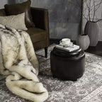 Plateau rond Chelsea Ottoman - HUD8232 - Safavieh Couture