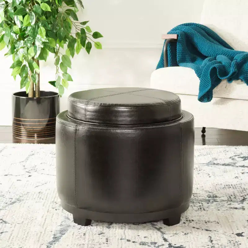 Plateau rond Chelsea Ottoman - HUD8232 - Safavieh Couture