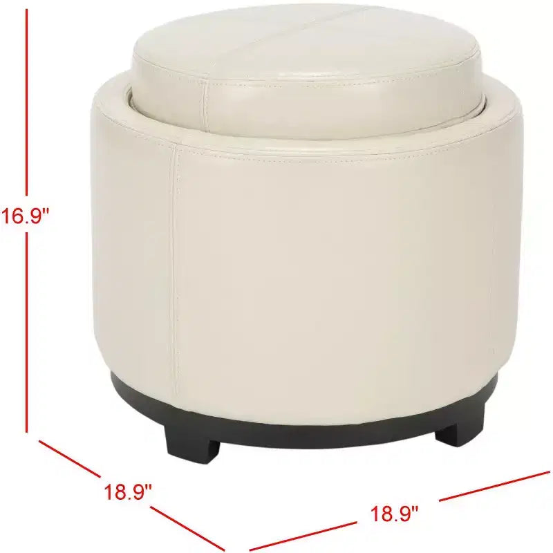 Plateau rond Chelsea Ottoman - HUD8232 - Safavieh Couture