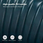 Monica 47 Causeuse contemporaine à oreilles pour salon et chambre à coucher, canapé 2 places confortable sans accoudoirs avec pieds en métal | KARAT HOME