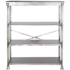 Jamison Large Bookcase - AMH1536 - Silver - Safavieh Couture