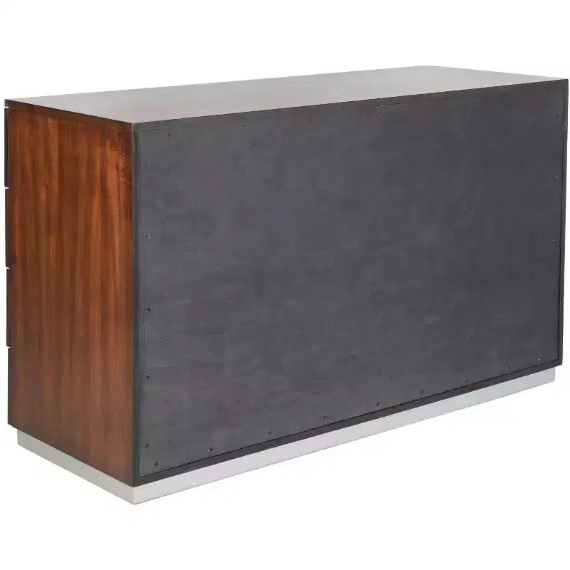 Commode moderne 8 tiroirs Brylin - SFV2112 - Noyer foncé - Safavieh Couture