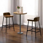 Tabouret de bar à dossier bas industriel Costway de 24,5 po (lot de 2 ou 4)