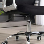 Chaise de bureau Vinsetto, chaise d'ordinateur en velours, chaise de bureau capitonnée avec roulettes pivotantes, hauteur réglable et fonction d'inclinaison