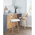 Lot de 2 tabourets de bar à hauteur de comptoir Charlotte - LumiSource