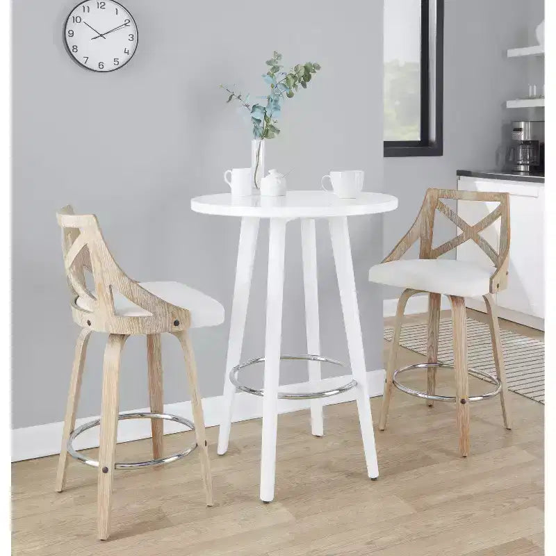 Lot de 2 tabourets de bar à hauteur de comptoir Charlotte - LumiSource