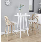 Lot de 2 tabourets de bar à hauteur de comptoir Charlotte - LumiSource