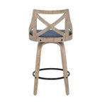 Lot de 2 tabourets de bar à hauteur de comptoir Charlotte - LumiSource