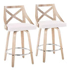 Lot de 2 tabourets de bar à hauteur de comptoir Charlotte - LumiSource