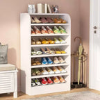 Meuble à chaussures ouvert en bois à 8 niveaux Tribesigns