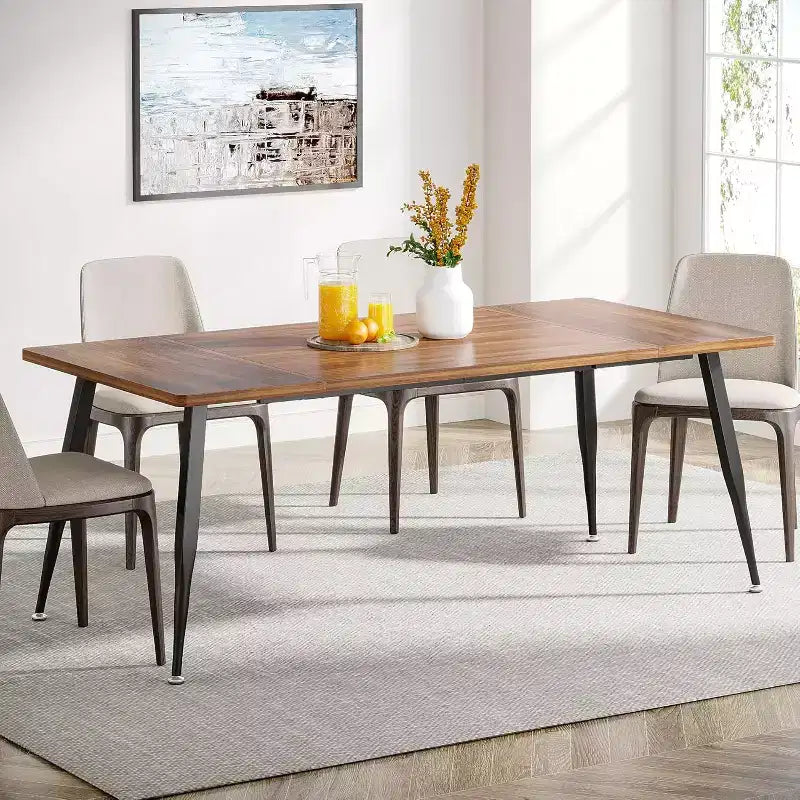 Tribesigns Table à manger rectangulaire