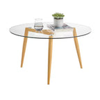 Table basse moderne du milieu du siècle à plateau en verre Van Beuren - Danya B.