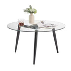 Table basse moderne du milieu du siècle à plateau en verre Van Beuren - Danya B.