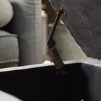 Banc de rangement SONGMICS, Bout de lit long avec rangement, Charge maximale 150 kg, Pieds en bois massif