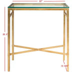 Table d'appoint en verre doré antique Viggo - AMH8300 - Safavieh Couture