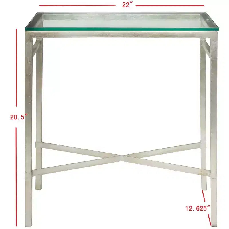 Table d'appoint en verre doré antique Viggo - AMH8300 - Safavieh Couture