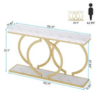 Table console Lantine 55 en bois moderne