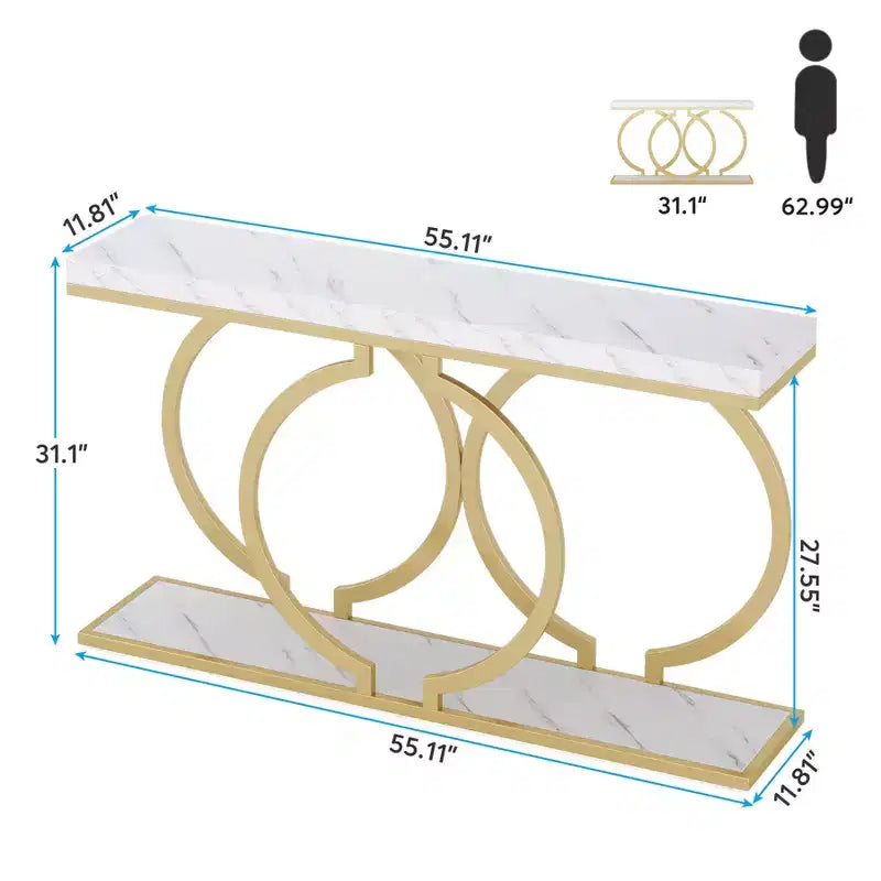 Table console Lantine 55 en bois moderne