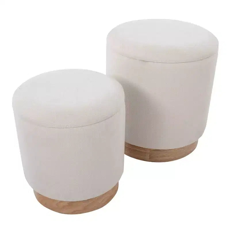 Ensemble pouf de rangement Marla - LumiSource
