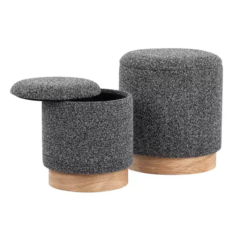 Ensemble pouf de rangement Marla - LumiSource