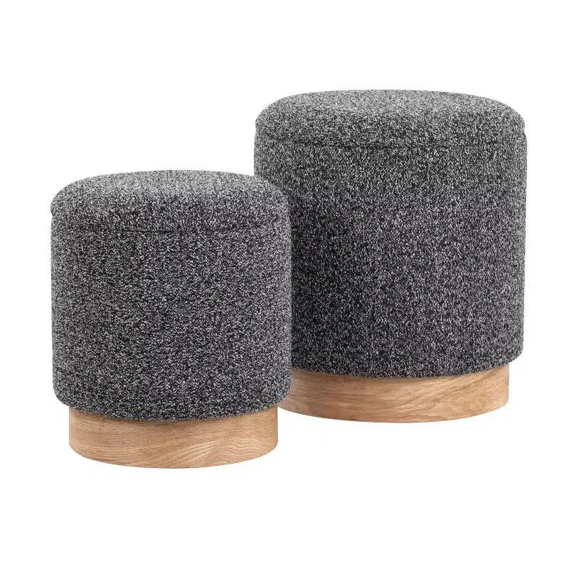 Ensemble pouf de rangement Marla - LumiSource