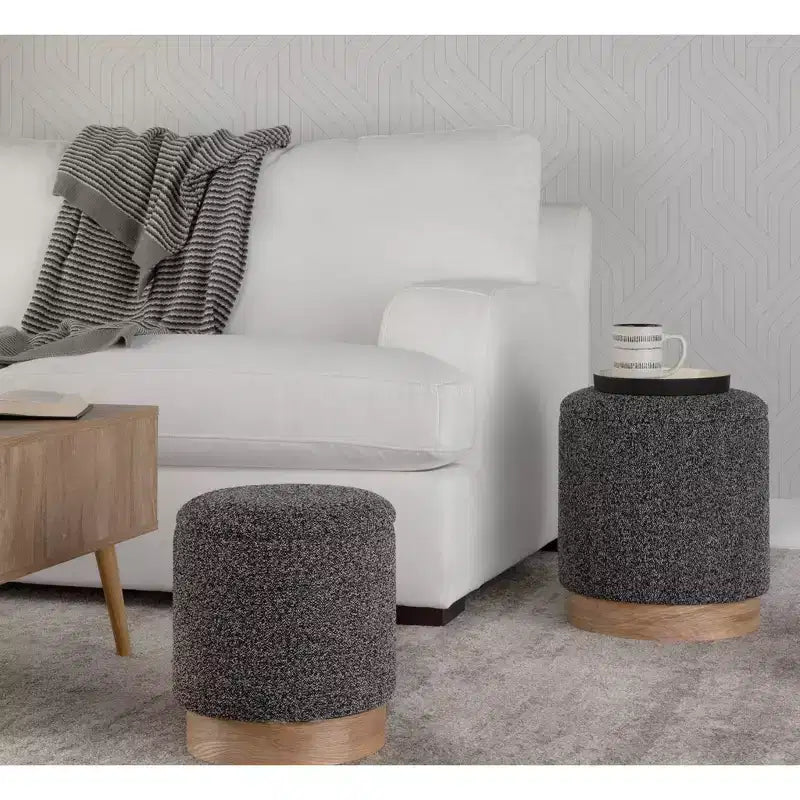 Ensemble pouf de rangement Marla - LumiSource