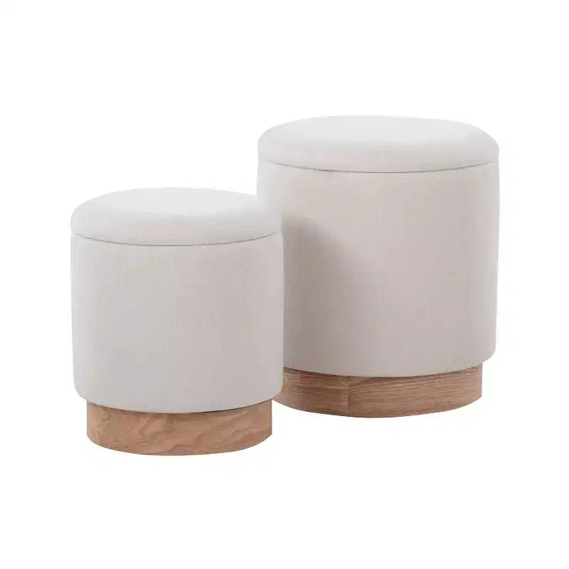 Ensemble pouf de rangement Marla - LumiSource
