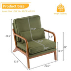 Fauteuil d'appoint rembourré Mid-Century Modern