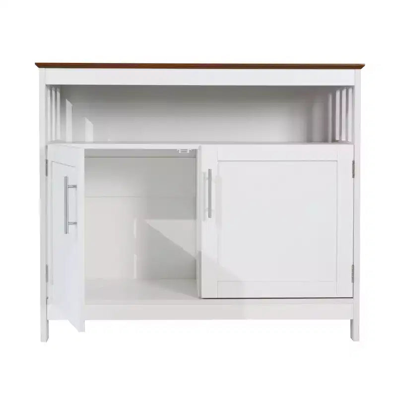 Buffet et vaisselier Merrick Lane avec meuble de rangement et étagère supérieure