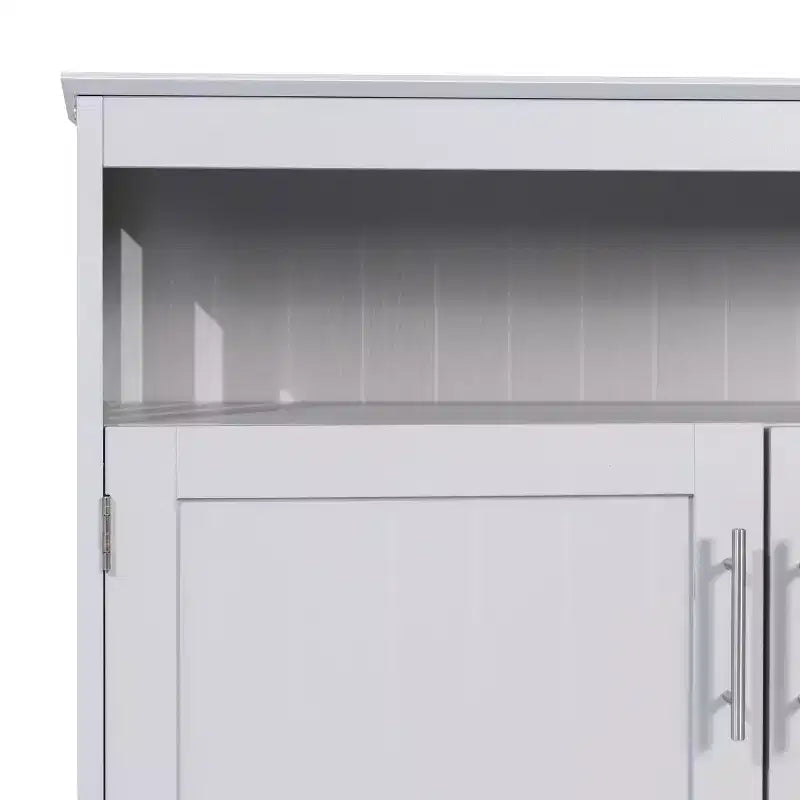 Buffet et vaisselier Merrick Lane avec meuble de rangement et étagère supérieure