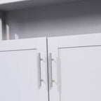 Buffet et vaisselier Merrick Lane avec meuble de rangement et étagère supérieure