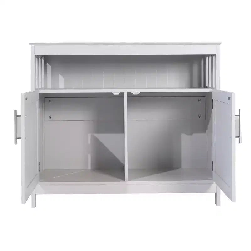 Buffet et vaisselier Merrick Lane avec meuble de rangement et étagère supérieure