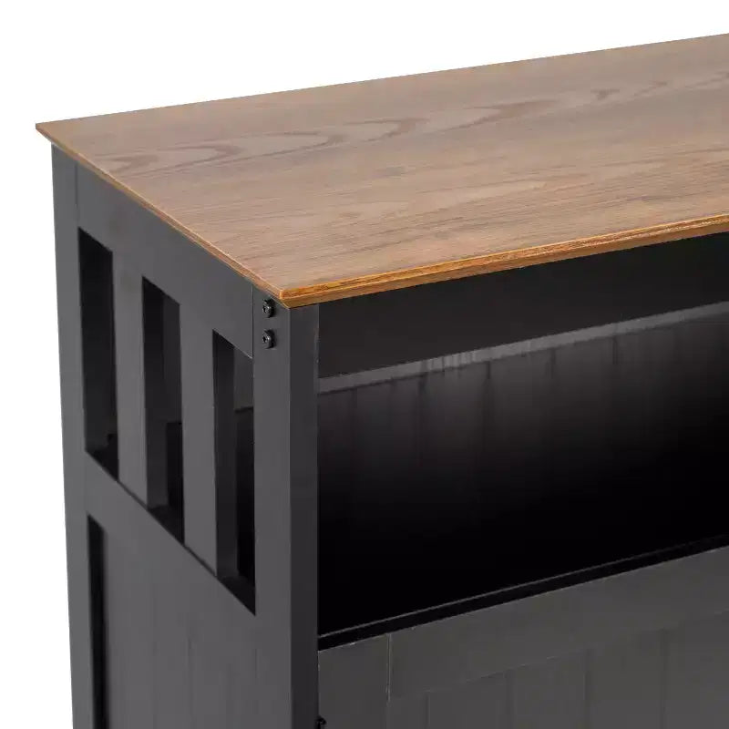 Buffet et vaisselier Merrick Lane avec meuble de rangement et étagère supérieure
