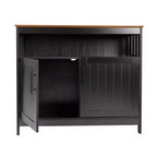 Buffet et vaisselier Merrick Lane avec meuble de rangement et étagère supérieure