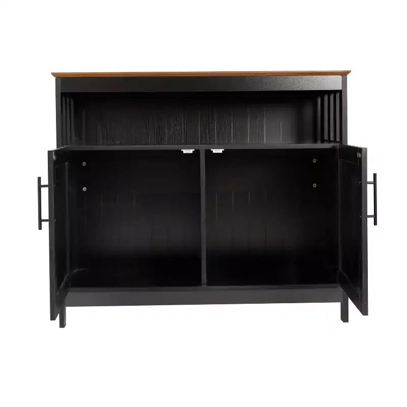 Buffet et vaisselier Merrick Lane avec meuble de rangement et étagère supérieure