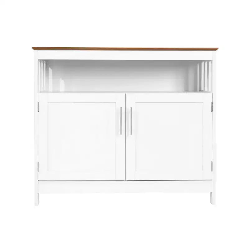 Buffet et vaisselier Merrick Lane avec meuble de rangement et étagère supérieure