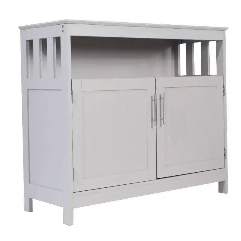 Buffet et vaisselier Merrick Lane avec meuble de rangement et étagère supérieure