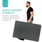 Table pliante en plastique de 2,4 m de la marque Best Choice Products, portable et robuste pour l'intérieur et l'extérieur avec poignée, verrouillage pour pique-nique