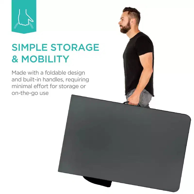 Table pliante en plastique de 2,4 m de la marque Best Choice Products, portable et robuste pour l'intérieur et l'extérieur avec poignée, verrouillage pour pique-nique