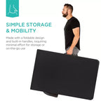 Table pliante en plastique de 2,4 m de la marque Best Choice Products, portable et robuste pour l'intérieur et l'extérieur avec poignée, verrouillage pour pique-nique