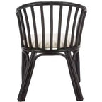Fauteuil Gino - SEA4017A - Marron foncé/Blanc - Safavieh