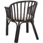 Fauteuil Gino - SEA4017A - Marron foncé/Blanc - Safavieh
