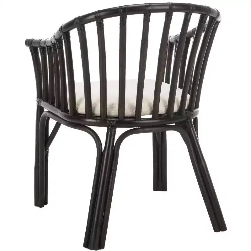 Fauteuil Gino - SEA4017A - Marron foncé/Blanc - Safavieh