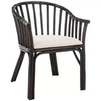 Fauteuil Gino - SEA4017A - Marron foncé/Blanc - Safavieh