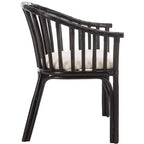 Fauteuil Gino - SEA4017A - Marron foncé/Blanc - Safavieh