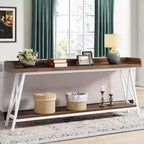 Tribesigns 70.87 Table console étroite à 2 niveaux