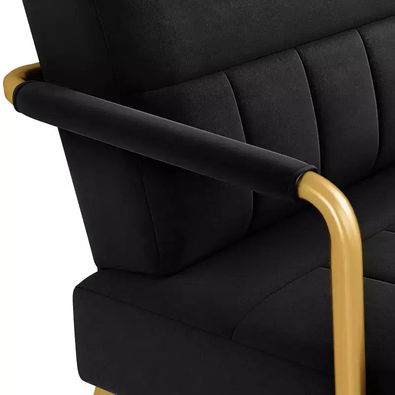 Canapé rembourré moderne Yaheetech avec 2 oreillers pour chambre, bureau à domicile, studio