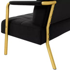 Canapé rembourré moderne Yaheetech avec 2 oreillers pour chambre, bureau à domicile, studio