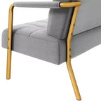 Canapé rembourré moderne Yaheetech avec 2 oreillers pour chambre, bureau à domicile, studio